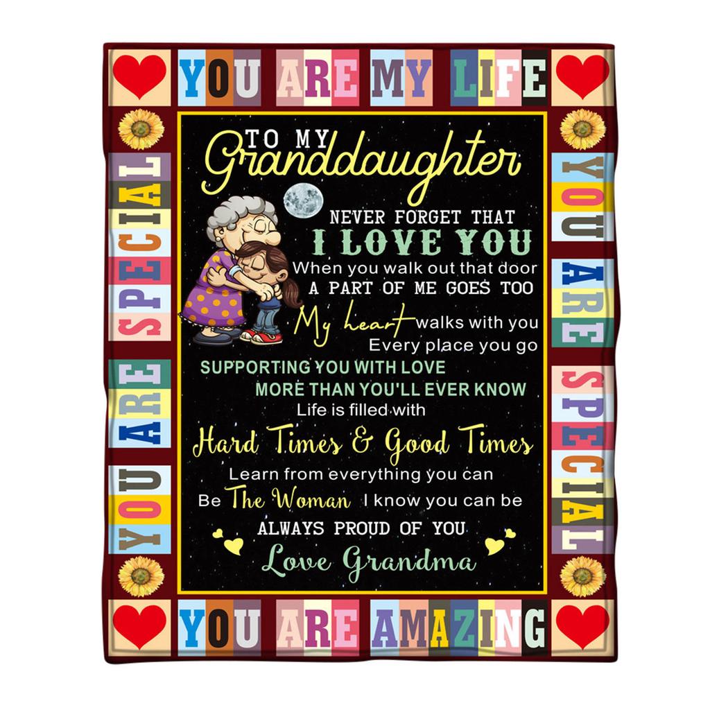 Letter Flannel Blanket Comfortable Wrap Blanket Perfect Letter Blanket