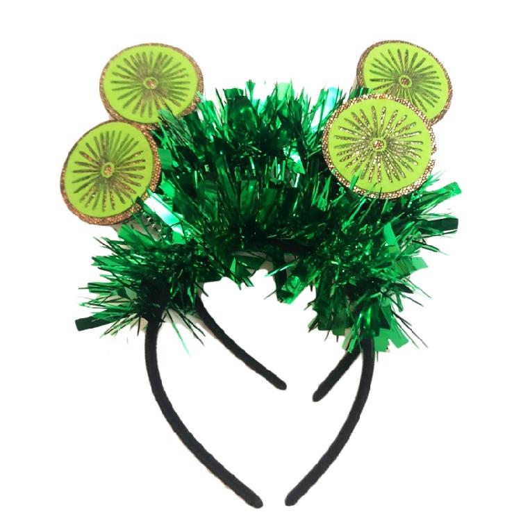 Hawaiianischer Kiwi-Haarreif für Poolparty, Strandparty, Stirnband, Haarschmuck