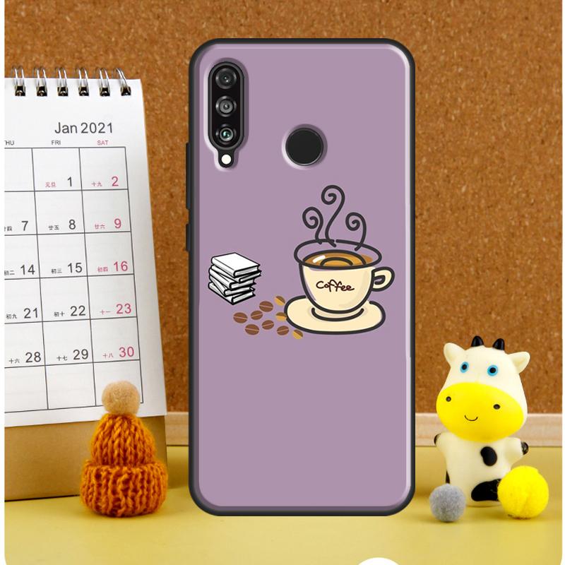 Books And Coffee For Huawei Nova 9 10 SE 3i 7i 8i 11i 12i Y60 Y61 Y70 Y72 Y73 Y90 Y91 P20 P30 P40 Lite Case