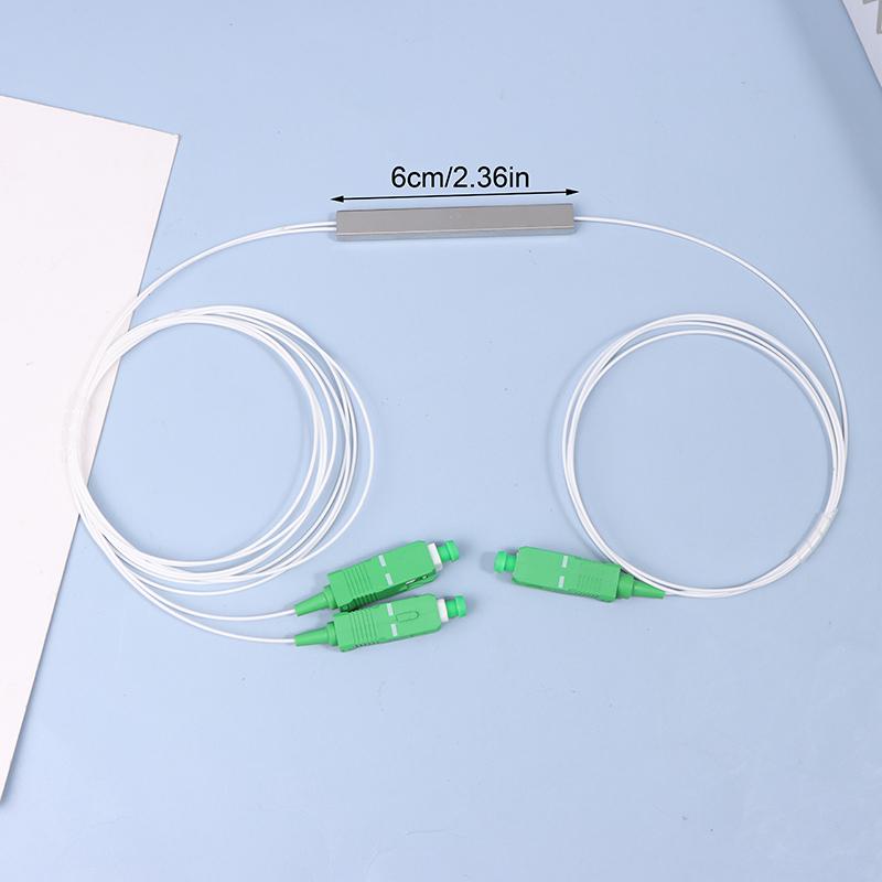Fiber Optic Plc Splitter 1X2 Sc/Apc Sc/Upc Mini Blockless 1*2 Sc Apc/Upc Connector Fiber Splitter Ftth Single Mode
