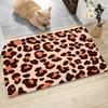 Fashion Animal Leopard Zebra Cow Deer Pattern Carpet Soft Carpets Rug Entrance Anti-slip Floor Mats Water Absorption