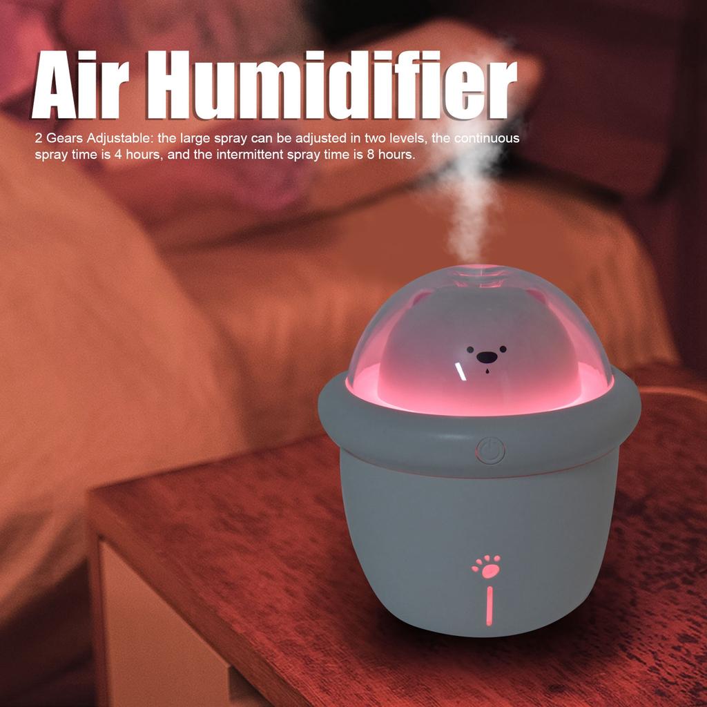 200 ml süßer Luftbefeuchter im Haustier-Design, intelligenter Timing-Desktop-Luftbefeuchter, Umgebungslampe, USB-betriebener Luftbefeuchter, Desktop-Luftbefeuchter