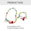 Handmade Colorful Necklace/Bracelet Fashionable Choker with Dainty Bowknot and Star Pendant Rainbow Beaded Jewelry