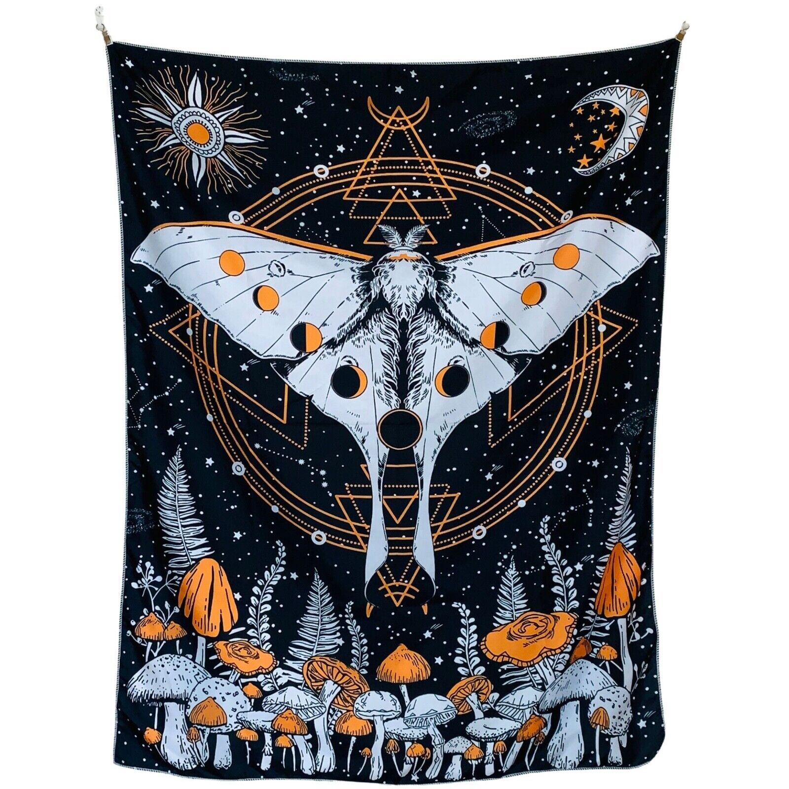 Tapestry Moth Trippy Mushroom Witch 75x100 чёрный