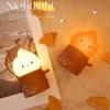 Cute LED Night Light Flameless Candles  Kerosene Sleeping Night Lights Dimmable 2 Lighting Modes Bedsides Lamp For Kid Bedroom