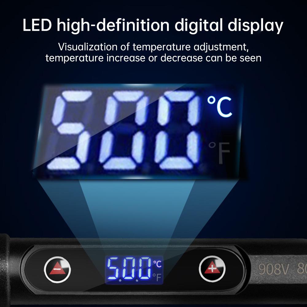 AC110V/AC220V  LED Digital Electric Soldering Iron Adjustable Temperature Solder Welding Tool Tweezers Solderin Phone Repair