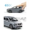 1/32 Scale X-trail SUV Model Car with Sound and Light, Collectible Metal Vehicle for Kids Birthday Gift Children Toy