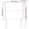 VidaXL LED Headboard Bedroom Furniture Single Bed Accessory Headboard Bed Frame Interior Blue 3123896