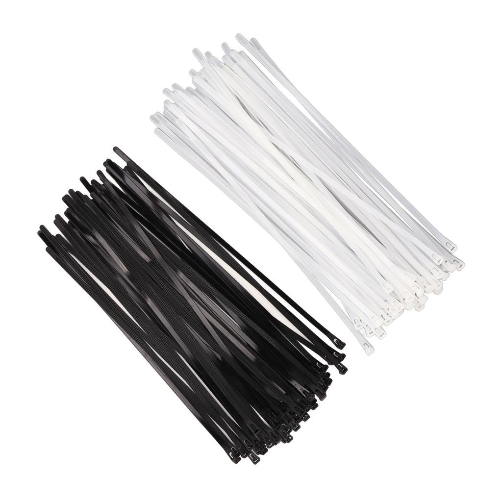 100PCS Zip Cable Ties Reusable Adjustable Nylon Ties for Outdoor Home Workshop Office