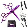 6 Inch All-in-One Professional Hair Cutting Kit Complete Salon Scissors Set with Straight Thinning Shears Styling Comb Case for Home Haircuts