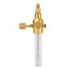 Nitrogen Flow Indicator Pure Copper Double Scale 1 4in Thread Inlet Outlet Connection Nitrogen Flow Indicator