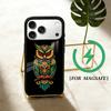 Cute Owl  Phone Case For iPhone 17 16 15 14 13 12  Pro Max Plus for Magsafe Mirror Wireless Magnetic Cover