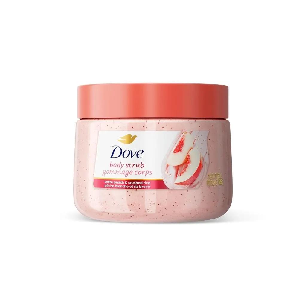 DOVE Peach Body Scrub 425ml Exfoliating Moisturizing 3 Bottles