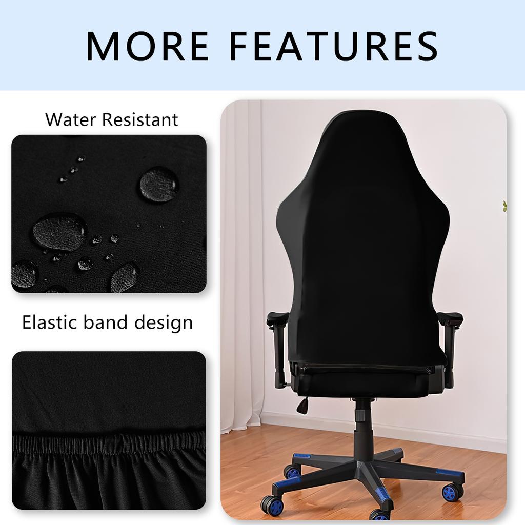 4pcs/set Elastic milk silk water and electricity resistant competitive chair cover, internet cafe gaming hall chair cover