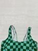 2026 Plaid Print High Waist Tummy Control Plus Size Bikini Swimsuit for Women