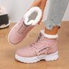 Winter Fleece‑Lined Thickened Snow Boots, Anti‑Slip Waterproof Warm Cotton Martin Boots