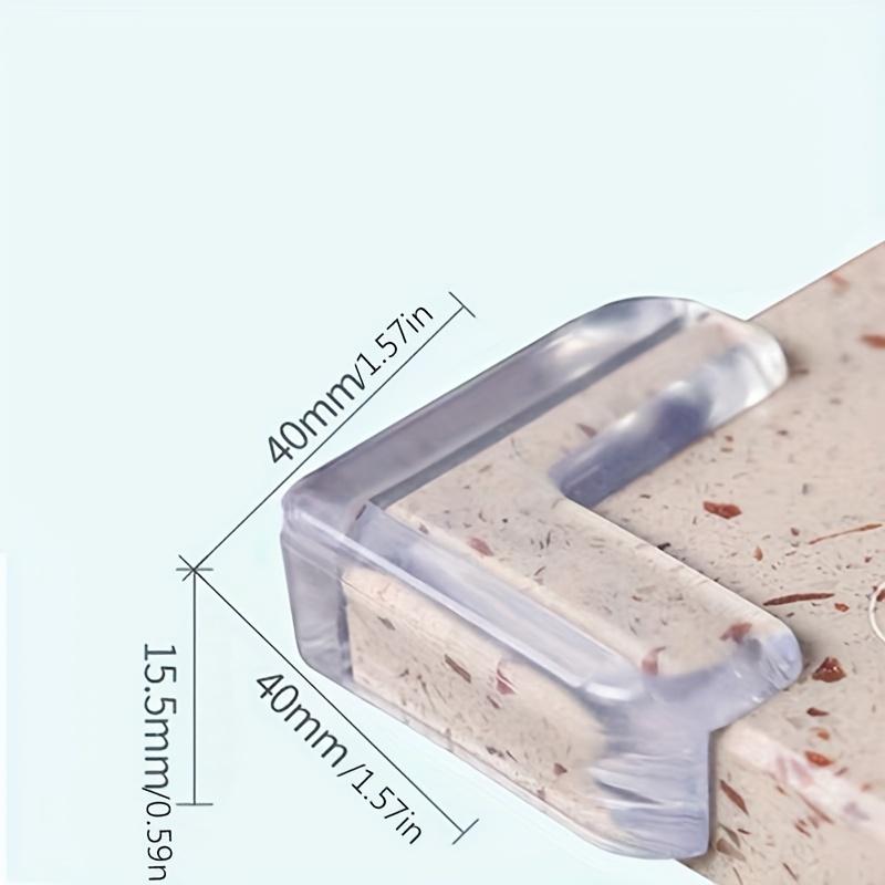 Anti-collision Table Corner Pad Anti-collision Safety Protective Cover Glass Coffee Table Soft Silicone Thickened Corner Wrap