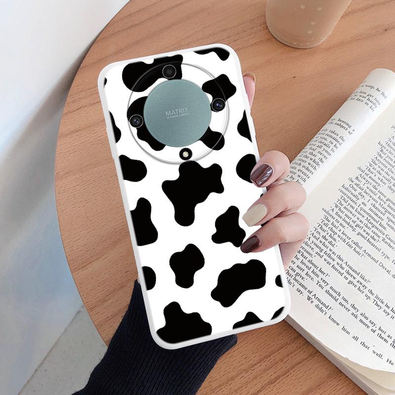 For Honor X9a X9b X9c Magic5 6 7 Lite 5G Case Fashion Leopard Print Back Cover Soft TPU Shockproof Funda Marble Texture Shell