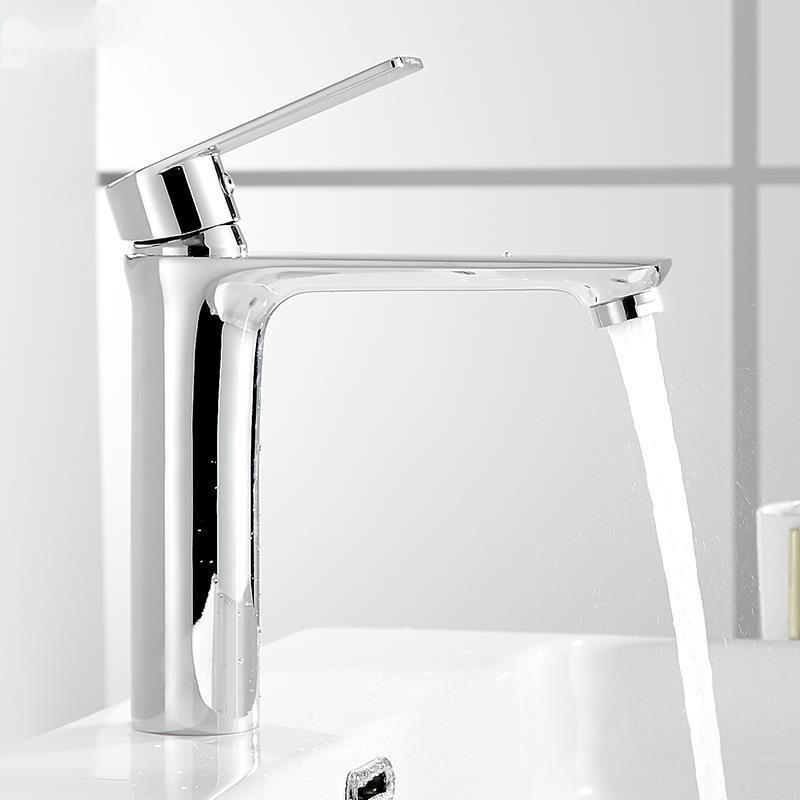 Bathroom Basin Faucet Sink Mixer Tap Solid Brass Tap Water Faucet Waterfall Brushed Gold Matte Black Chrome Basin Mixer Faucet