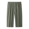 Men Loose Fit Lightweight Breathable Quick Dry Sports Capri Shorts with Elastic Waistband and Zipper Pockets for Outdoor Activities