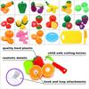 Fruit Cutting Set Children's Play House Toy Kitchen Vegetable Baby Can Cut Vegetables Boys and Girls Cutting Toys Gifts for Kids