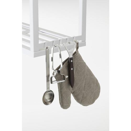 Yamazaki Under-Cabinet Storage Shelf with Plate, White, 3531