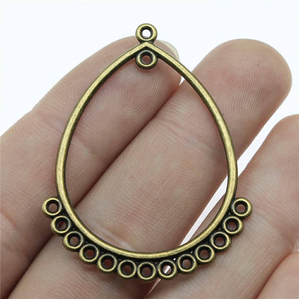 10pcs Charms Dreamcatcher Antique Bronze Color Earring Connector Charms Pendants For Jewelry Making