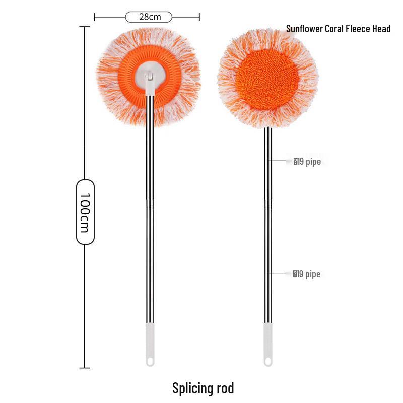 Mopa de Girasol Retráctil: Limpiador Multifuncional Húmedo y Seco para Paredes, Techos, Coches y Más
