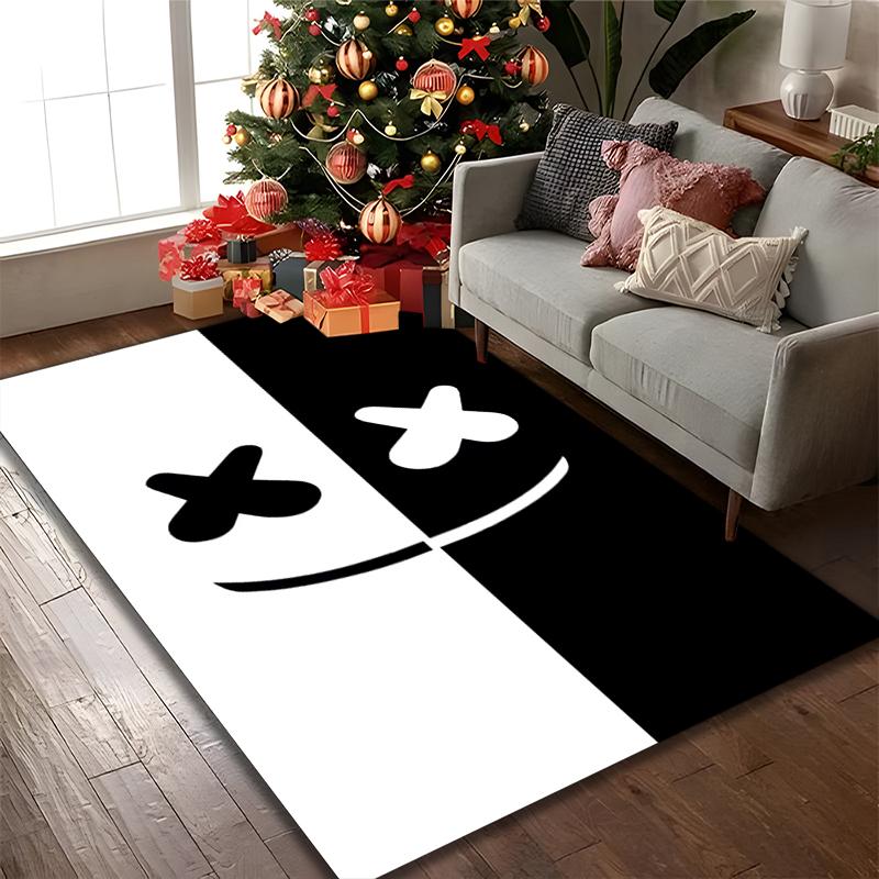 1pc Demon Printed Chair Rug for Home Office Use, Living Room Kitchen Game Room Area Carpet