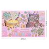 New PET 3D Scene Stickers Creative 60-Sheet Cute Stickers Books Fantasy Park Theme Cartoon Style Scrapbook Sticker DIY Crafts