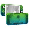 EXtremeRate Coque Transparente DIY pour Switch Nintendo Switch Lite Kit de Réparation de Manette avec Couvercle de Boîtier Personnalisé pour Switch Lite avec Paillettes Fines et