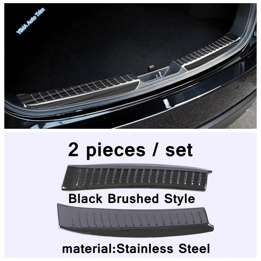 Car Rear Trunk Bumper Sill Plate Protector Plate Sill Trunk Guard Cover Trim For Mazda CX-5 CX5 2017 - Interior Accessories