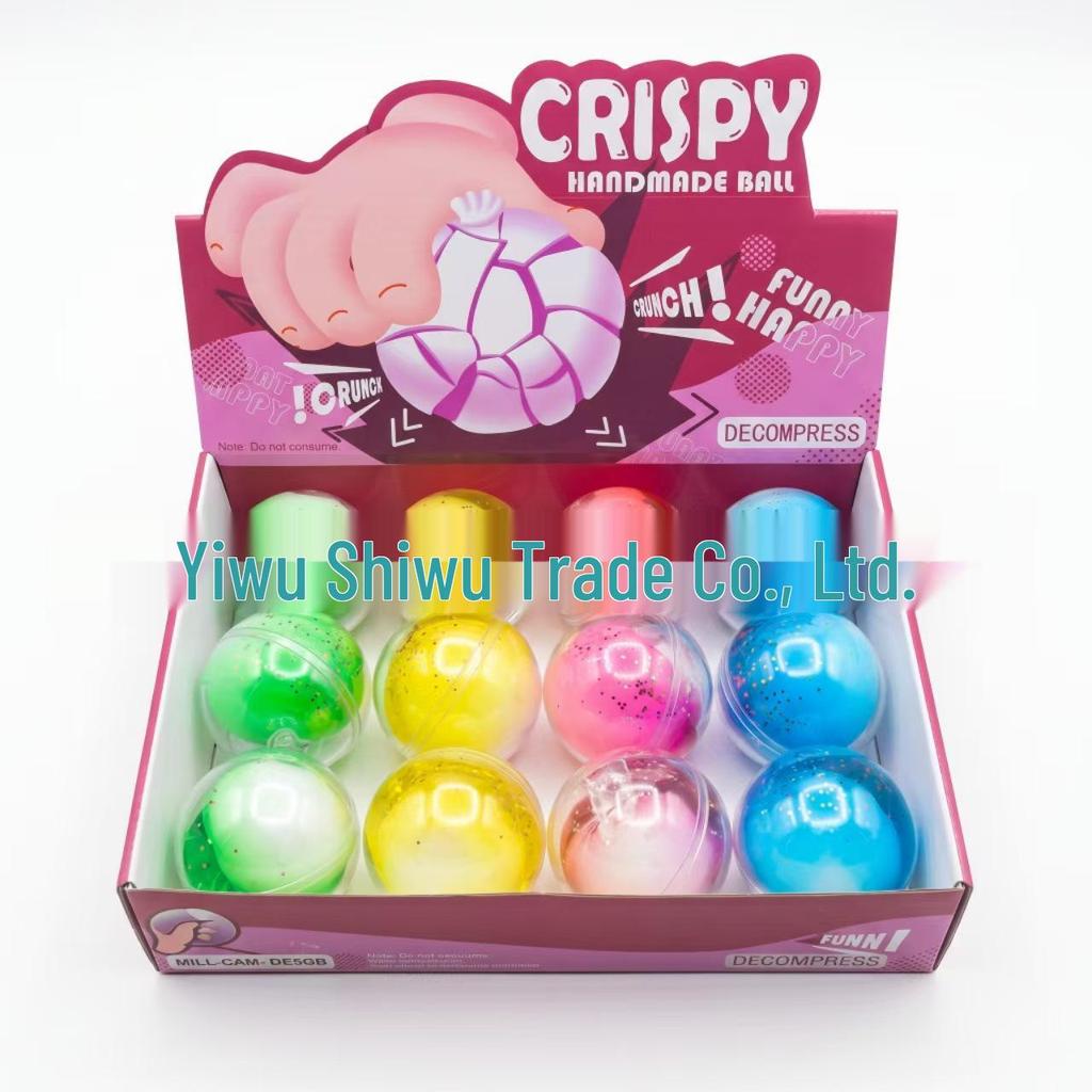 Rainbow Decompression Squeeze Toy - Handmade Slow Rebound Crispy Balls