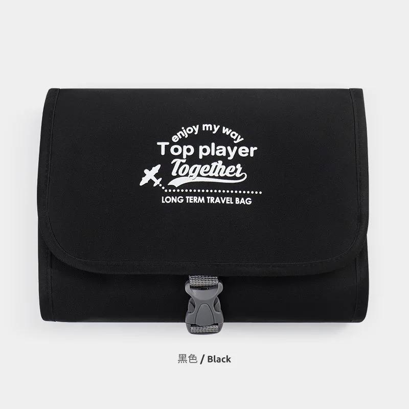 Bärbar toalettväska med hängkrok Vattentät Kvinnor Badrum Kosmetikaförvaringsväska Stor Kapacitet Rese Män Sminkväska