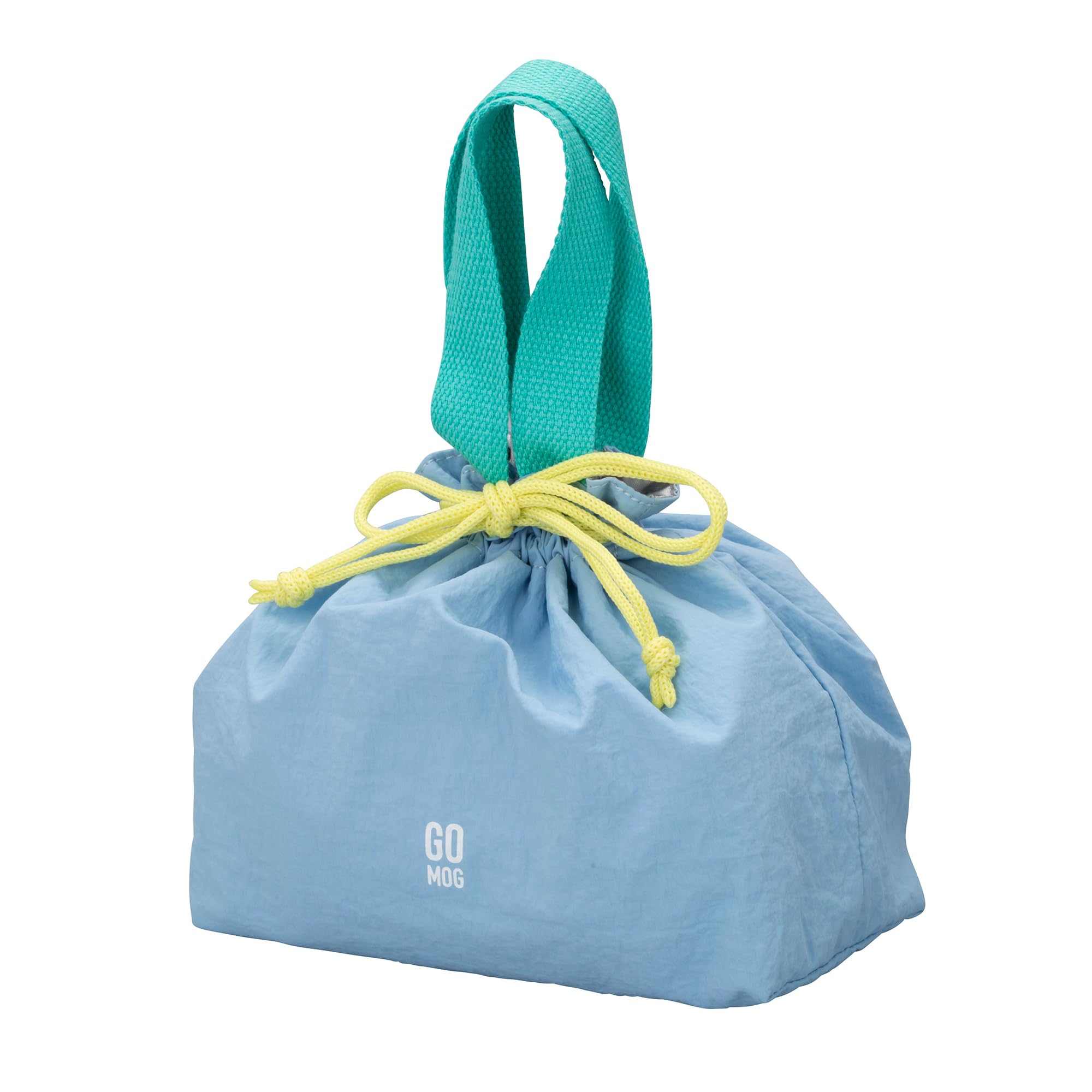 CB Japan GOMOG Drawstring Lunch 3L Machine Insulated Lunch Tote Bag Bag, Blue, Capacity, Washable, синий