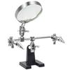 NOELAMOUR 5x Magnifying Glass Stand with Clip for Precision and Plastic Models Work, Soldering,