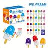 Matching Letters Ice Cream Toy Alphabet Match Uppercase Lowercase Color Cognitive Pairing Game Education Learning For Boy Girl
