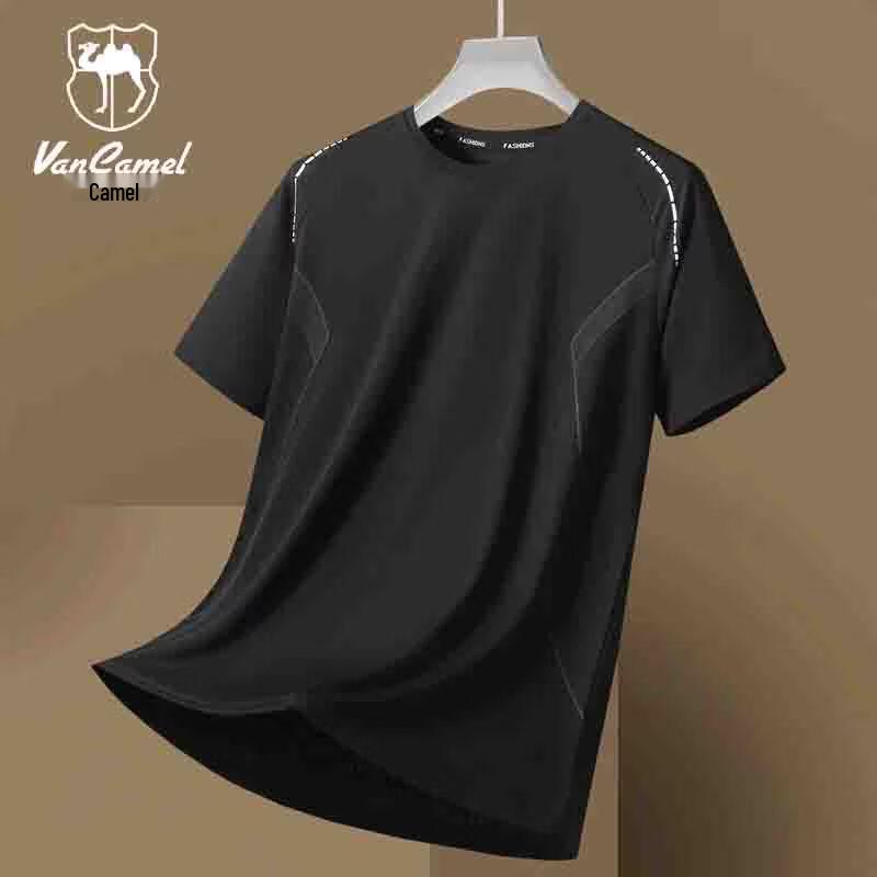 

VANCAMEL Men s Ice Silk Quick Dry Short Sleeve T-Shirt M