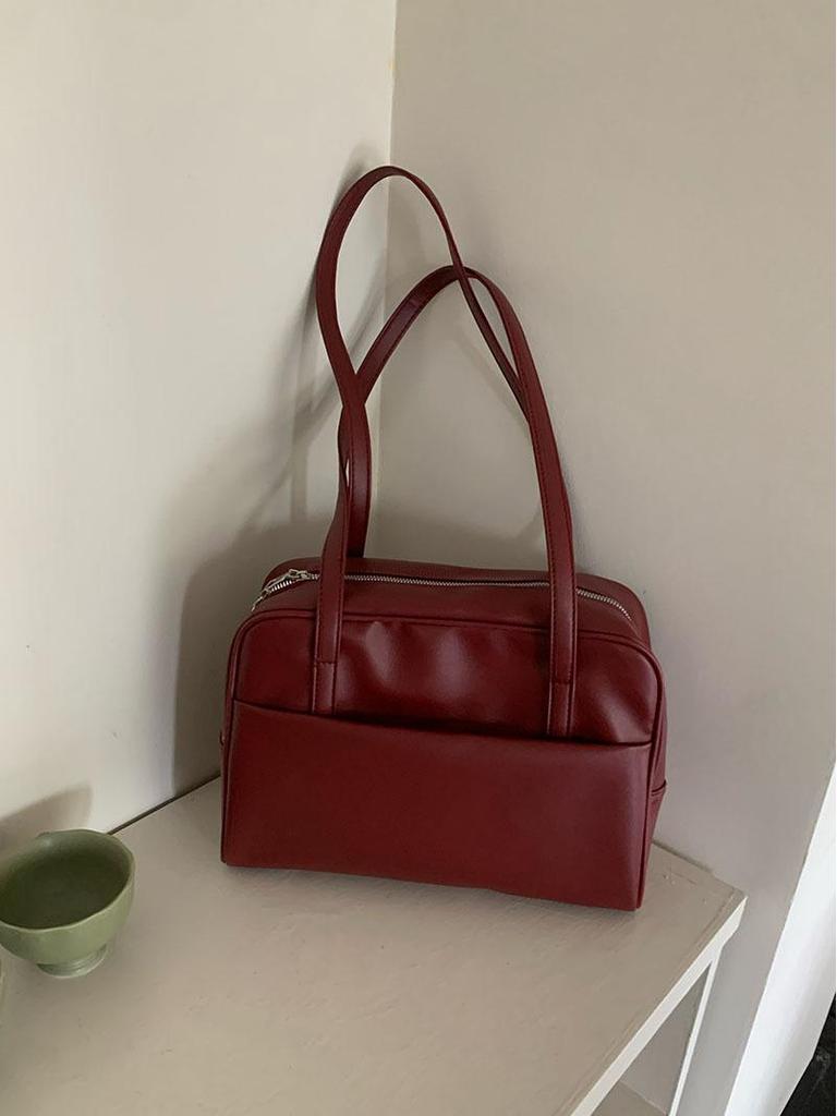 Women's Korean-Style Large Capacity Retro Shoulder Bag - Autumn 2025