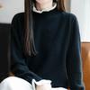 Women Sweater 100% Wool MODERN NEW SAGA Turtleneck Knit Pullover Thick Winter Jumpers Female Knit Tops