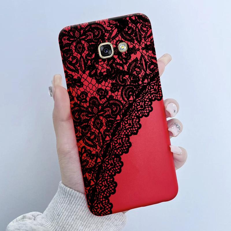 For Samsung Galaxy A5 2016 A7 2017 Phone Case Flower Girls Design Soft Silicone TPU Back Housing for SM-A510F A520F A720F Covers