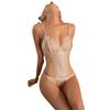 Verführerischer Bodysuit mit Spitzenausschnitt: Leidenschaftliche Plus Size String-Dessous