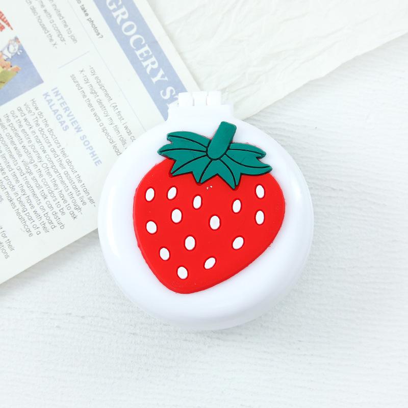Cute Mini Folding Hair Combs with Mirror Portable for Travel Massage Comb for Women Girls Hair Brushes Styling Accessories