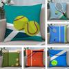 Love Tennis Art Pillow Case Plush Fabric Soft Double Sided Print Home Sofa High Quality Cushion Cover Throw
