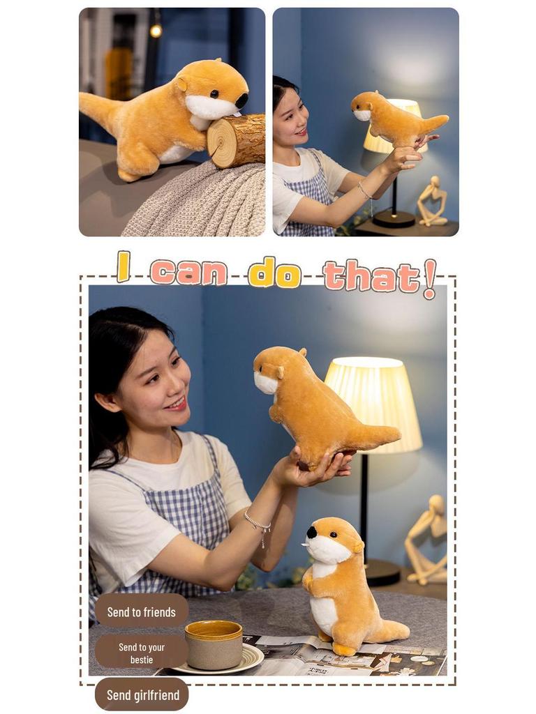Nezha-Style Marmot Plush Toy - Soft Simulation Doll Birthday Gift