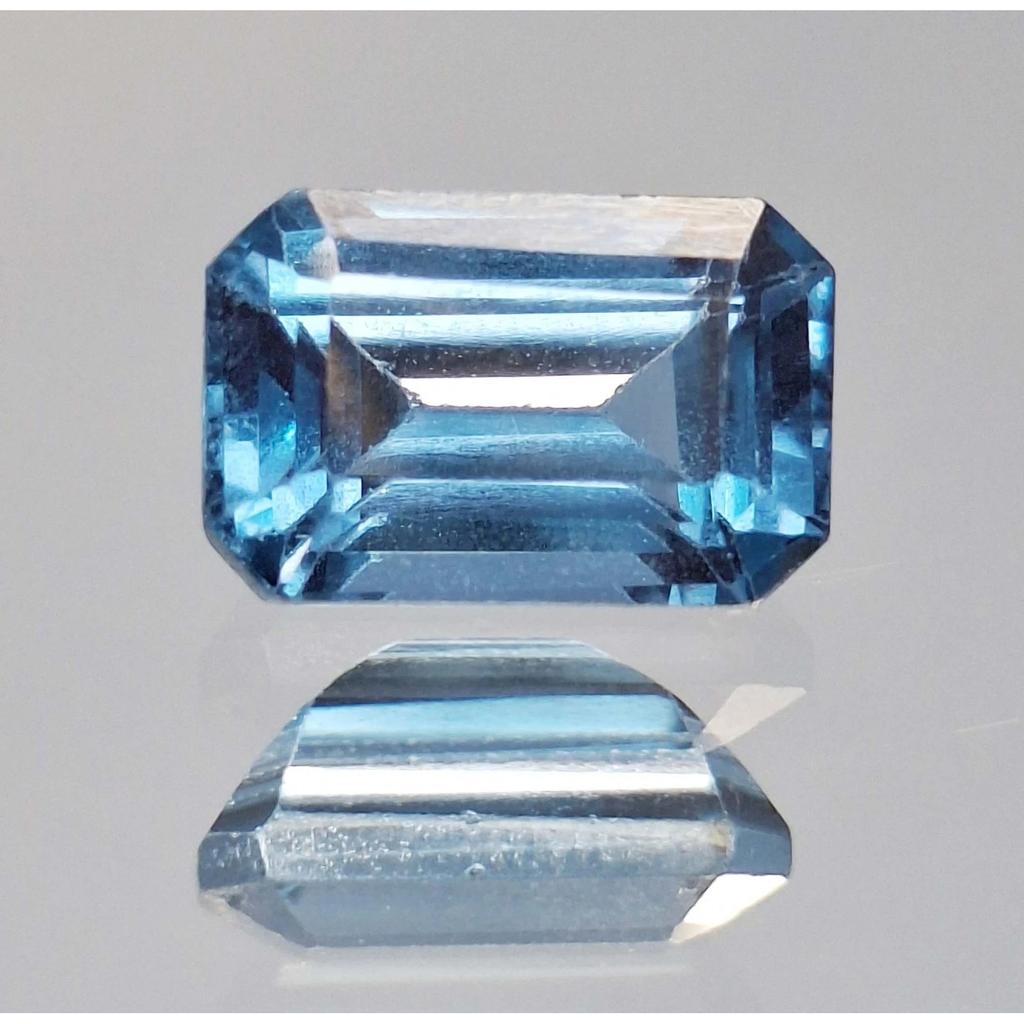 5-7 Ct Natural Teal Blue Tourmaline Emerald Cut Beautiful Certified Gemstone