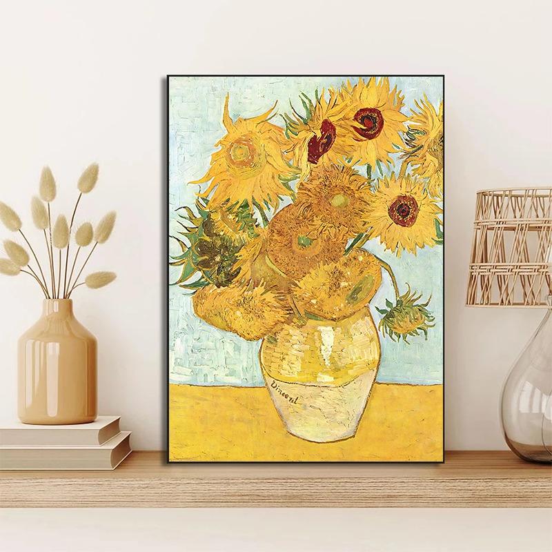 Van Gogh Famous Painting Still Life Flowers Posters Prints Canvas Printing Vintage Wall Art Picture for Living Room Home Decor