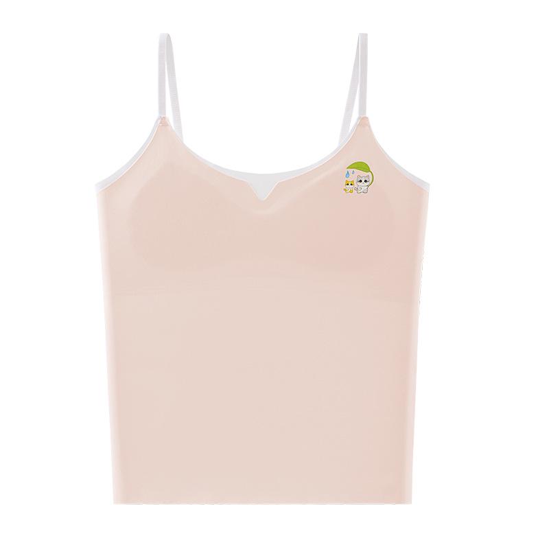Stage 1 Girls' Anti-Nipple Vest - Fixed Cup, Long Strap