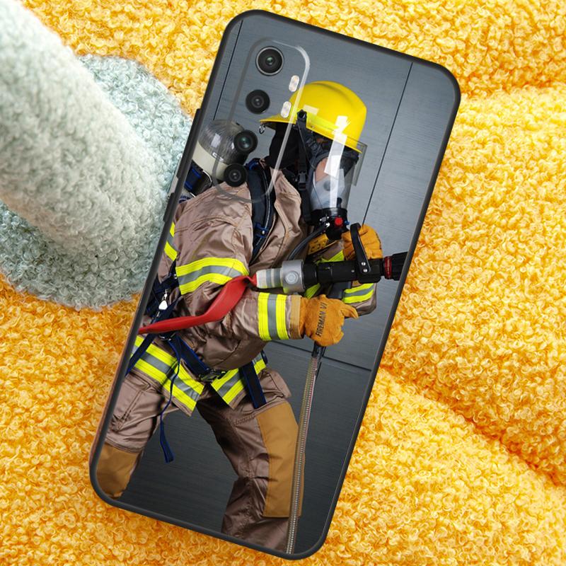 Firefighter Heroes Fireman Case For Xiaomi 17 Pro Max 13 14 15 Ultra 13T 14T 15T Cover For POCO X7 X5 X6 F5 F6 F7 F8 Pro