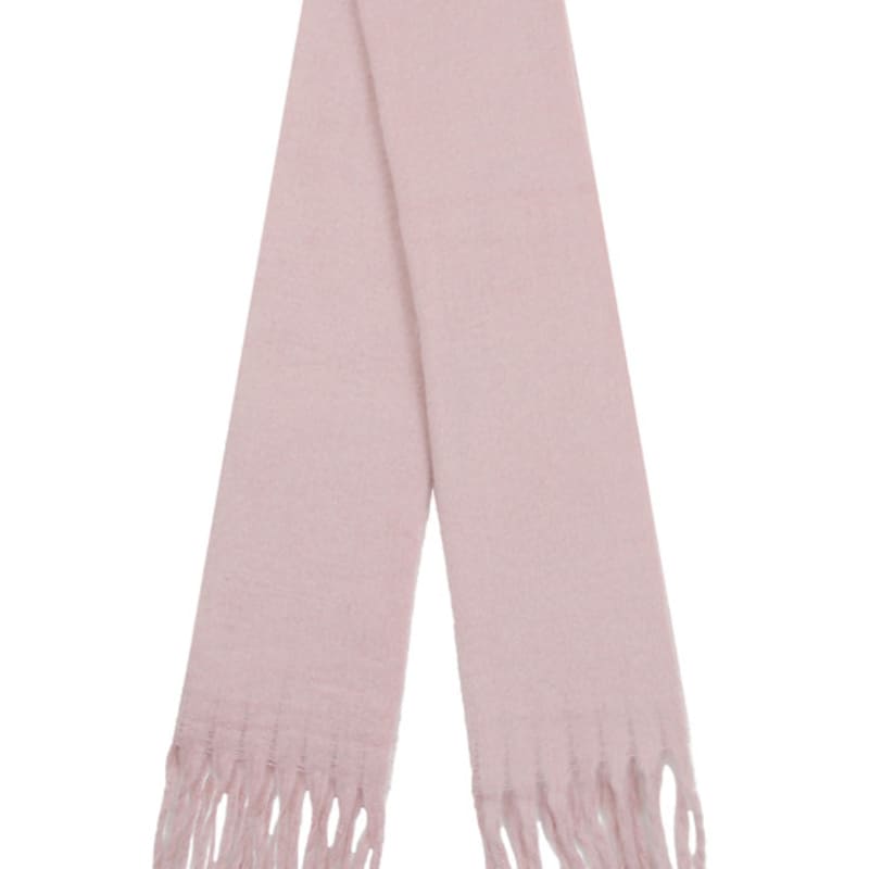 GRAVER [BAG&ACC] Heart Smile Embroidered Bold Muffler_Pink